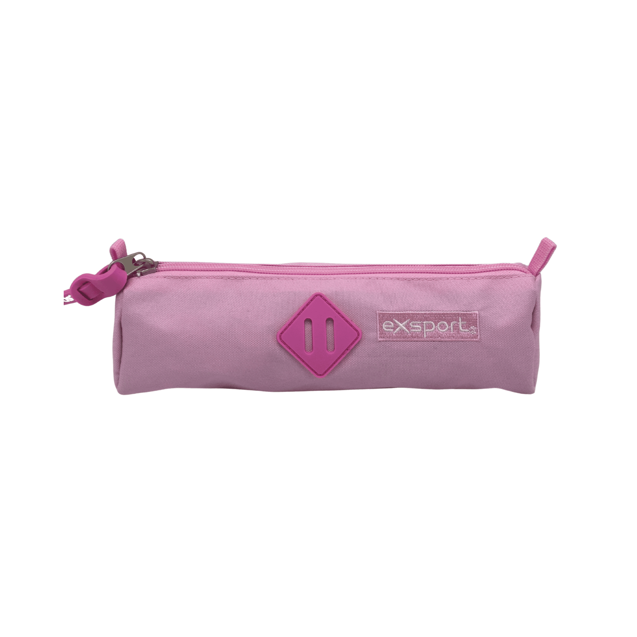 EXSPORT Pencil Case Plain W/Rubber Patch Pink / 2627554