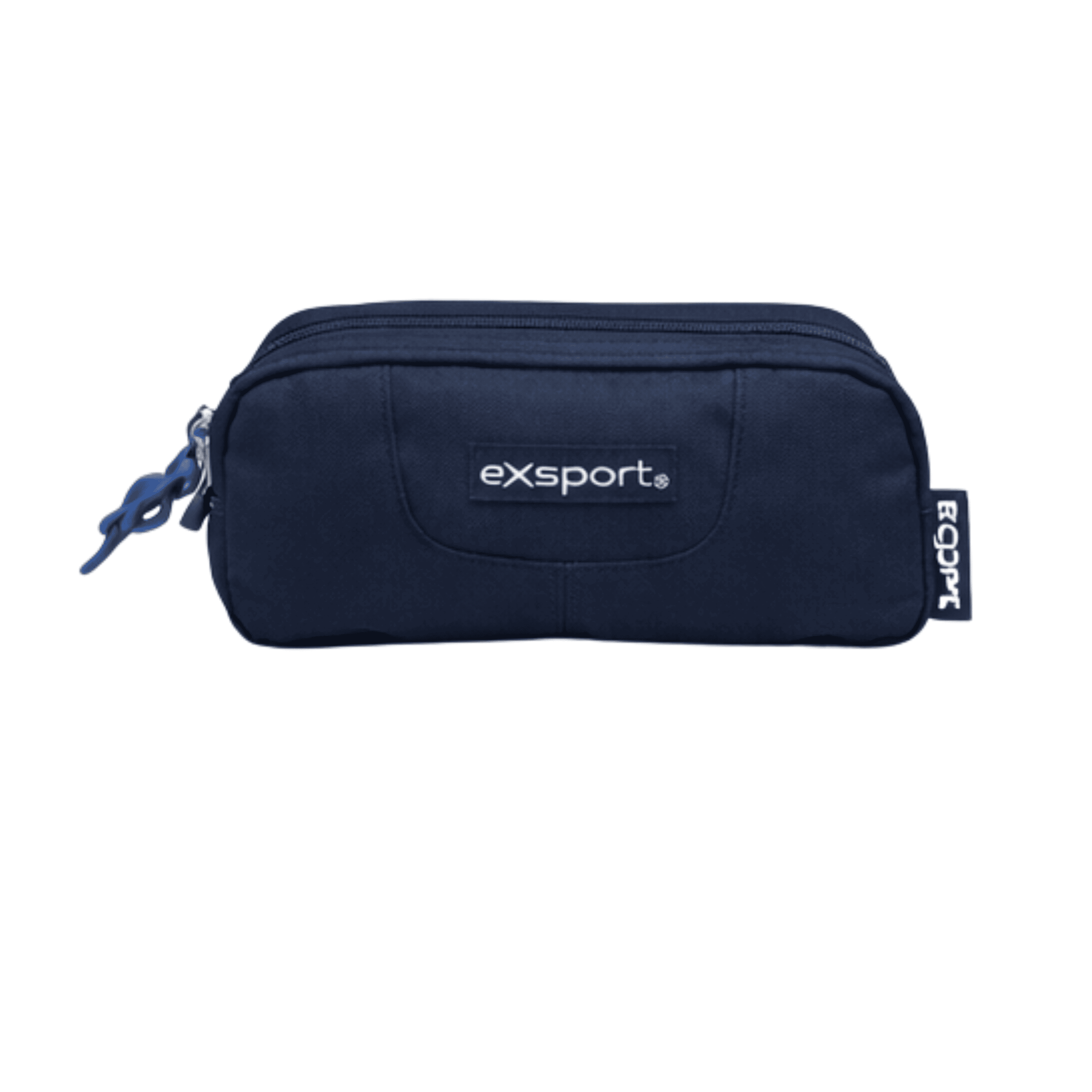 EXSPORT Pencil Case Plain W/Rubber Patch Navy/Navy / 2627555