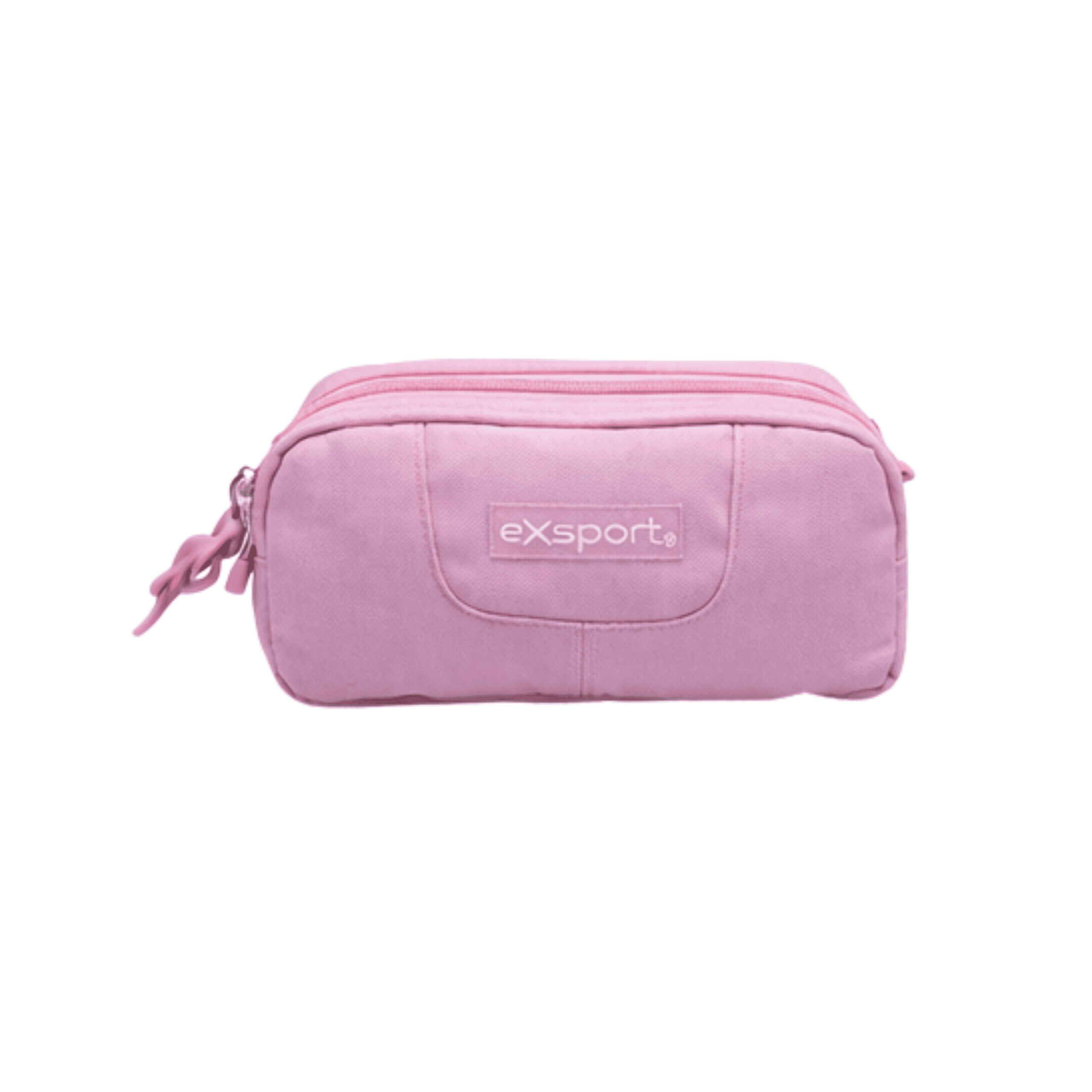 EXSPORT Pencil Case Plain W/Rubber Patch Pink / 2627555