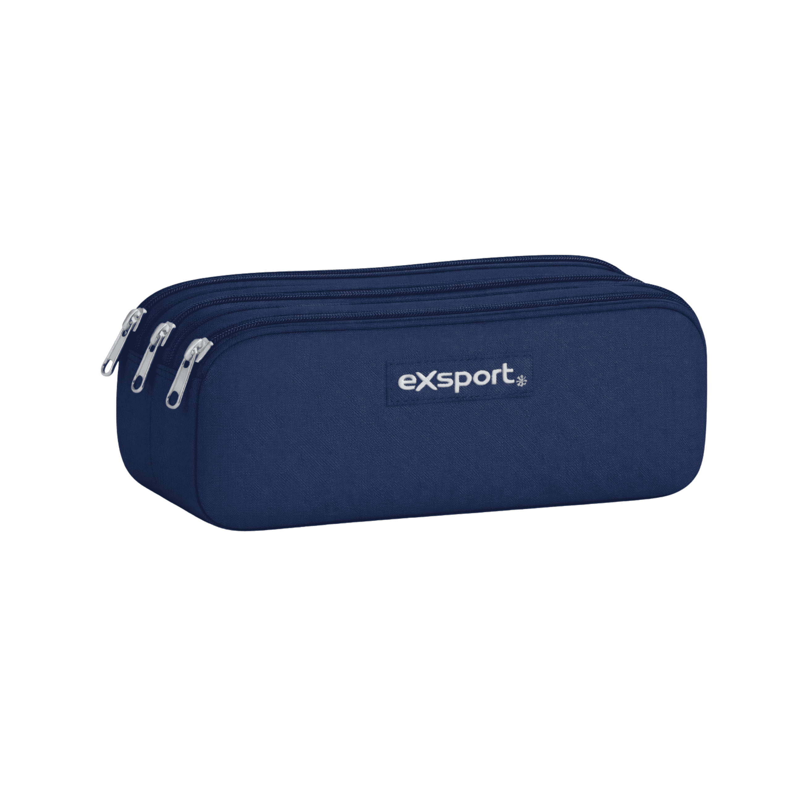 EXSPORT Pencil Case Plain 3 Comp. Navy / 2627514