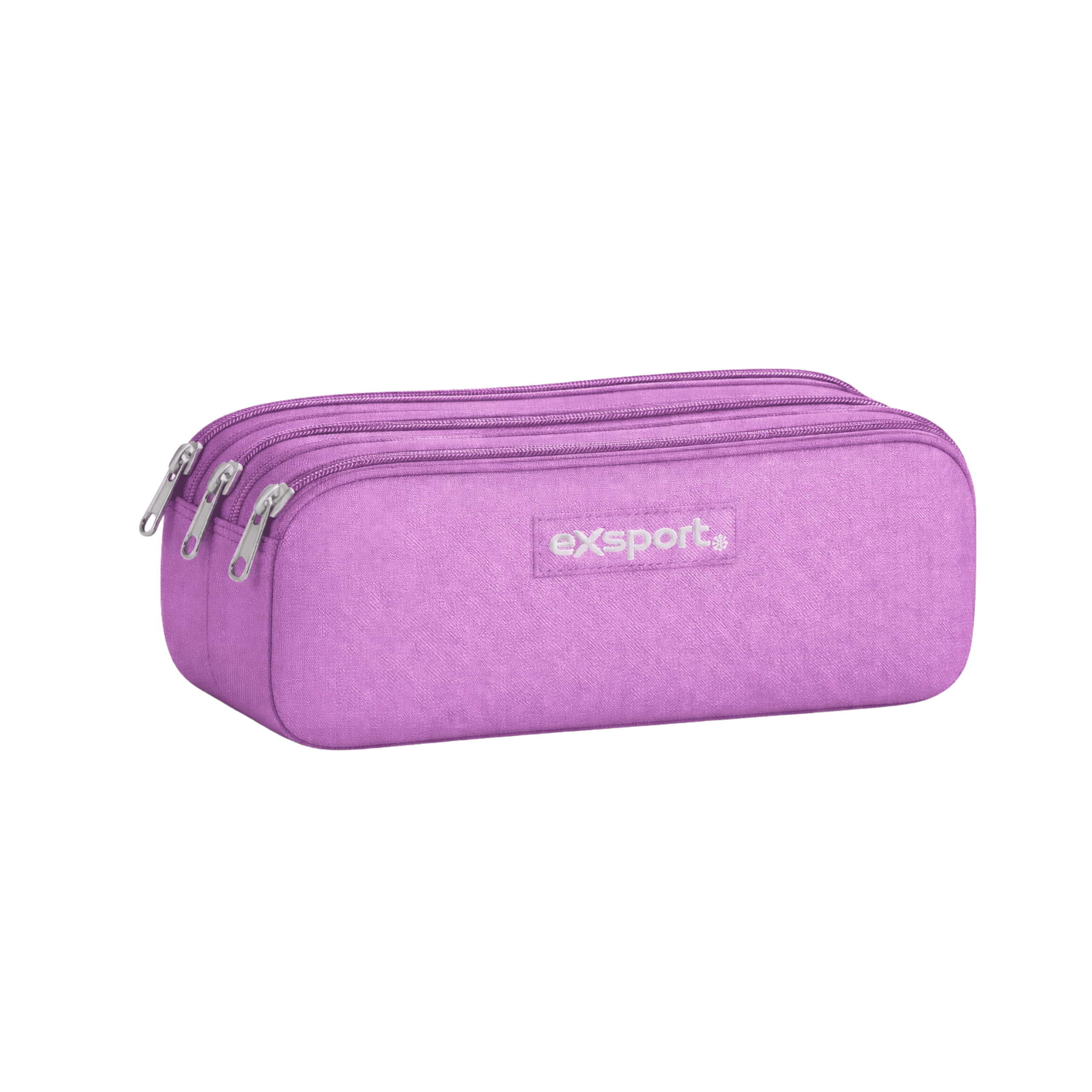 EXSPORT Pencil Case Plain 3 Comp. Purple / 2627514