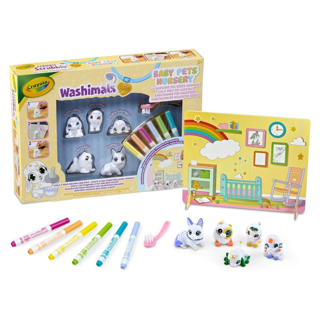 Crayola Washimals Baby Pets Nursery Activity Set