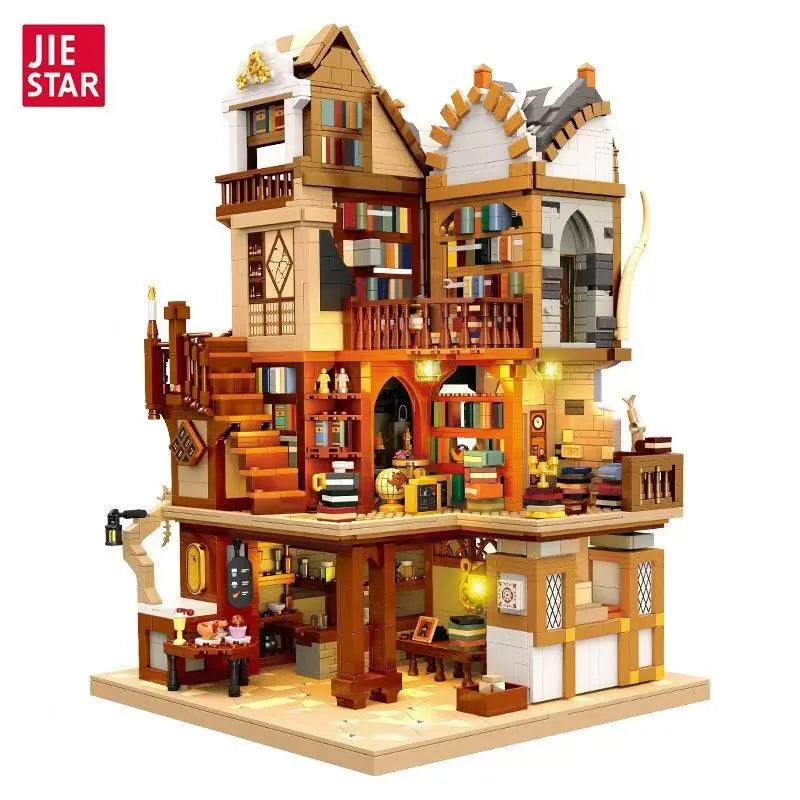 JieStar 57016 Medieval European Library | Pieces Count:3294
