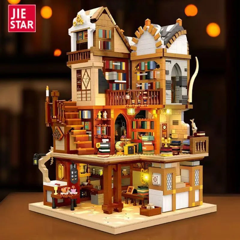 JieStar 57016 Medieval European Library | Pieces Count:3294