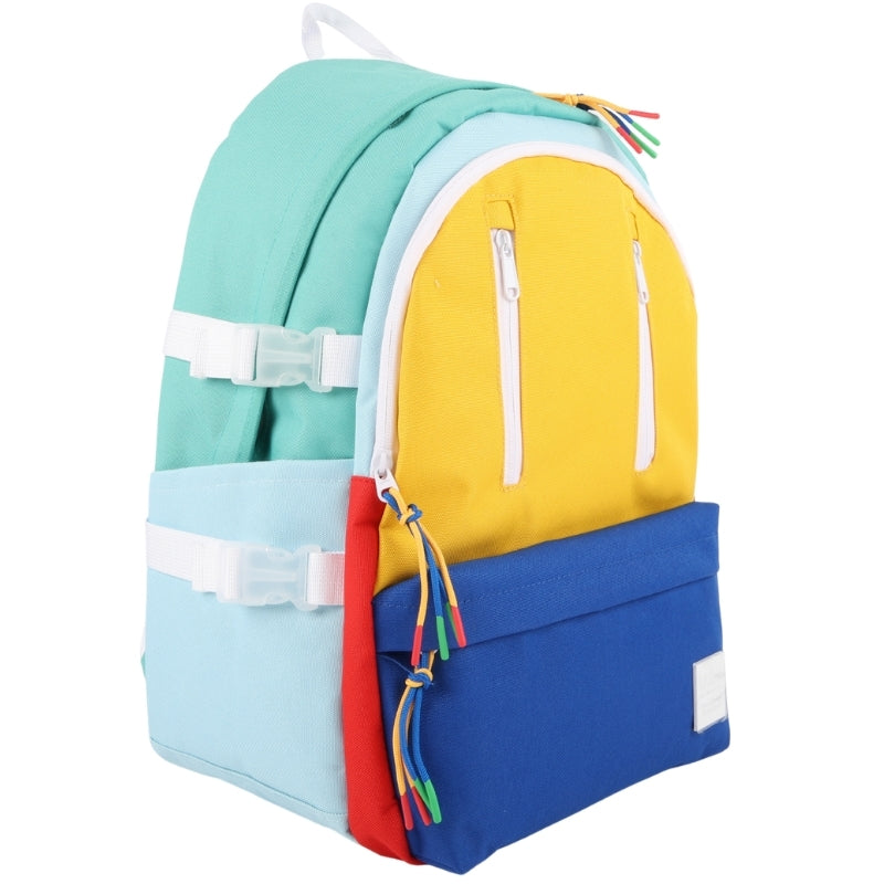 Locker SODA POP Multi-Zip Backpack – Yellow & Royal Blue