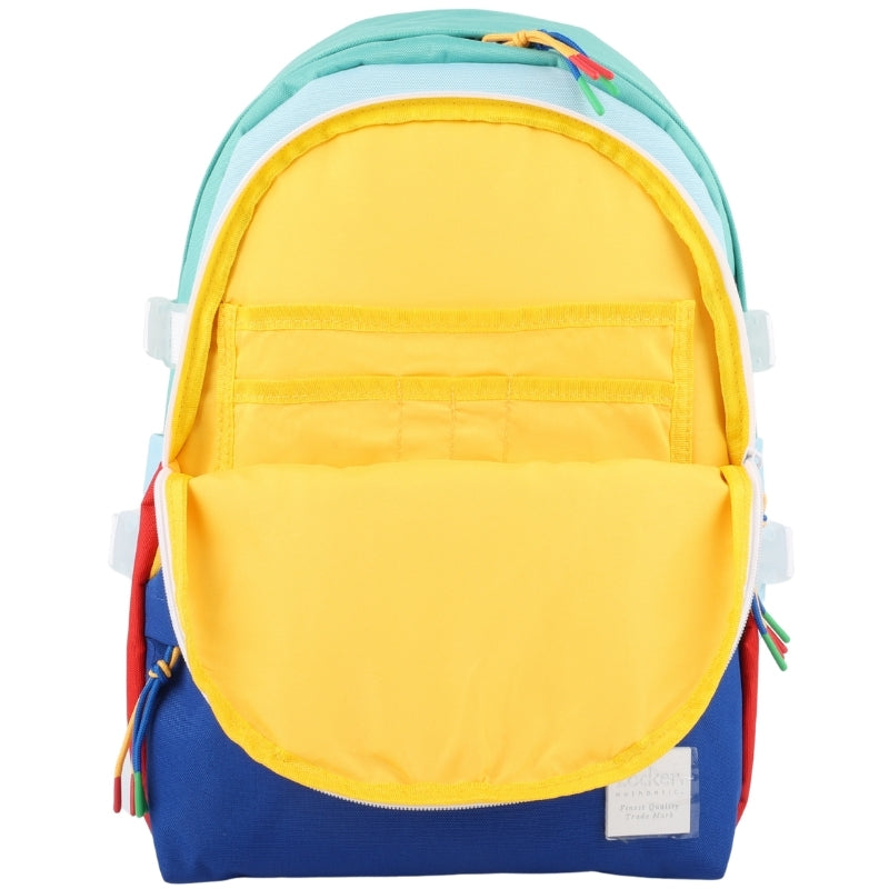 Locker SODA POP Multi-Zip Backpack – Yellow & Royal Blue