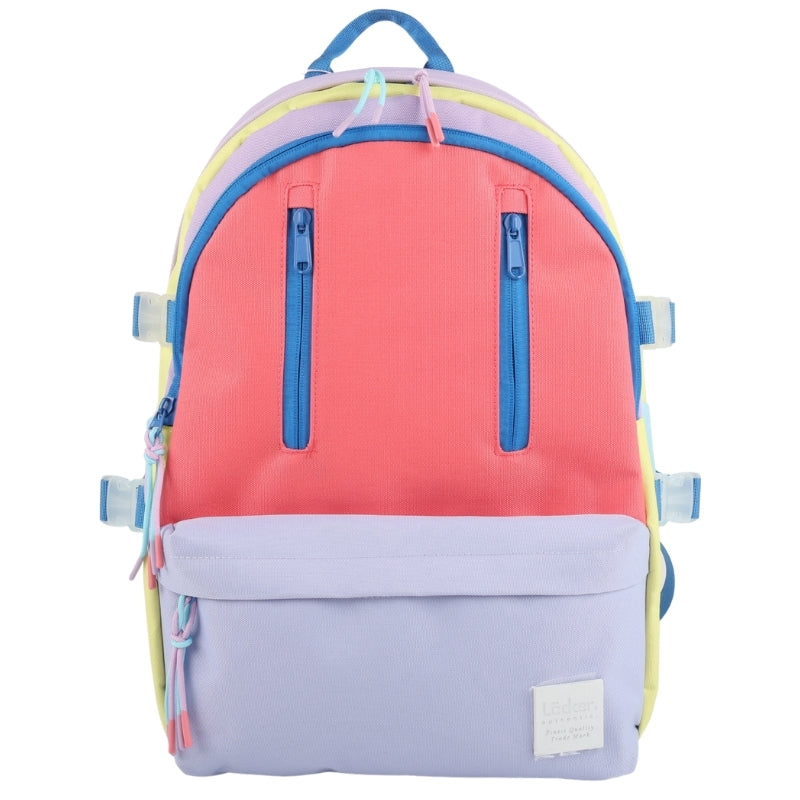 Locker SODA POP Multi-Zip Backpack – Pink & Lavender