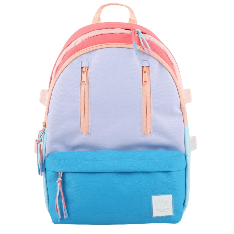 Locker SODA POP Multi-Zip Backpack – Lavender & Blue
