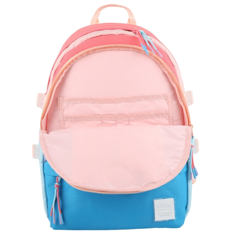 Locker SODA POP Multi-Zip Backpack – Lavender & Blue