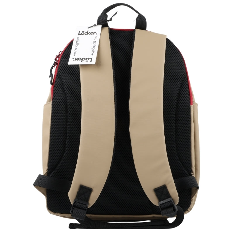 Locker FIT 2 Comp Beige & Red Backpack