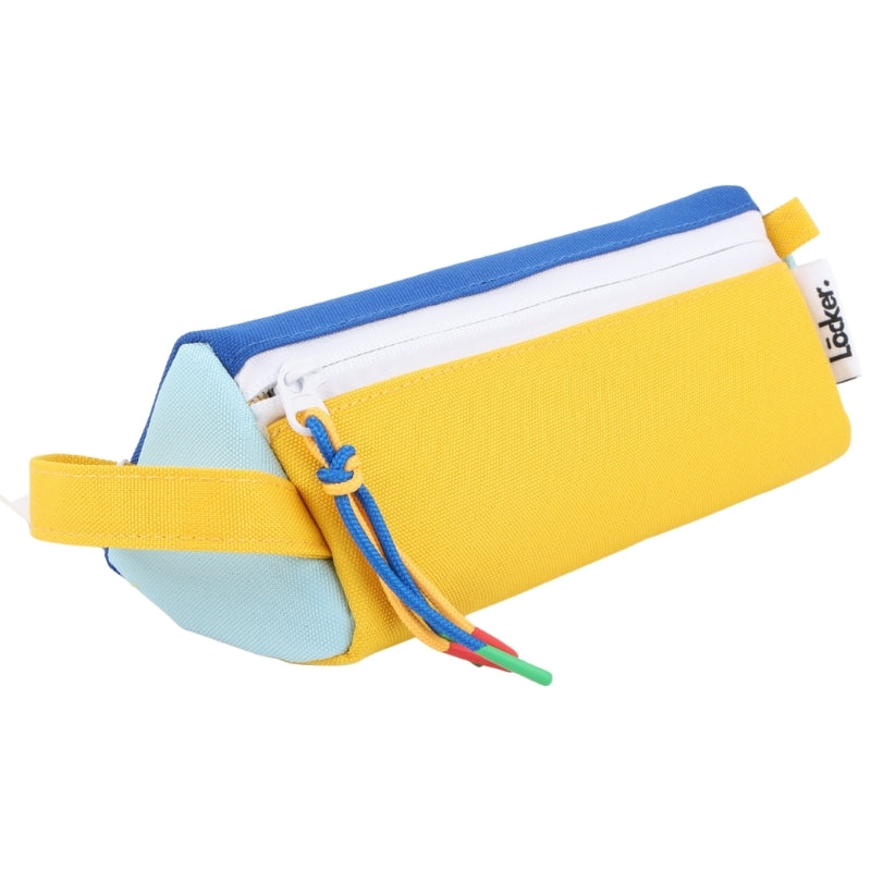 Locker POP Triangle Pencil Case – Yellow & Royal Blue