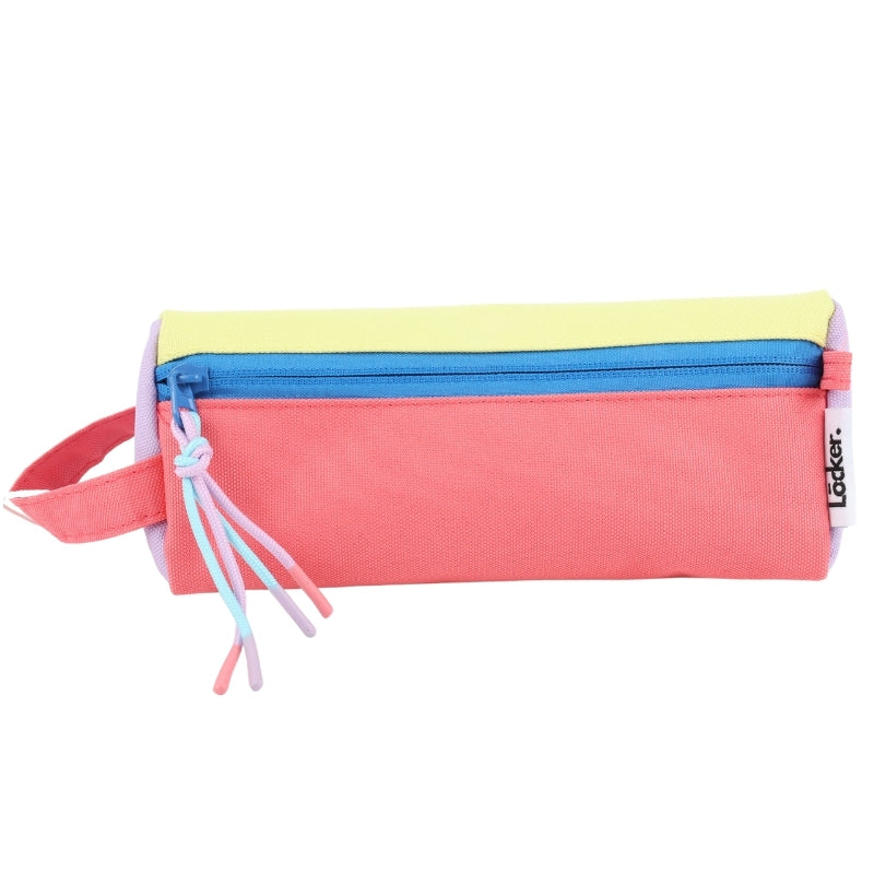 Locker POP Triangle Pencil Case – Coral & Yellow