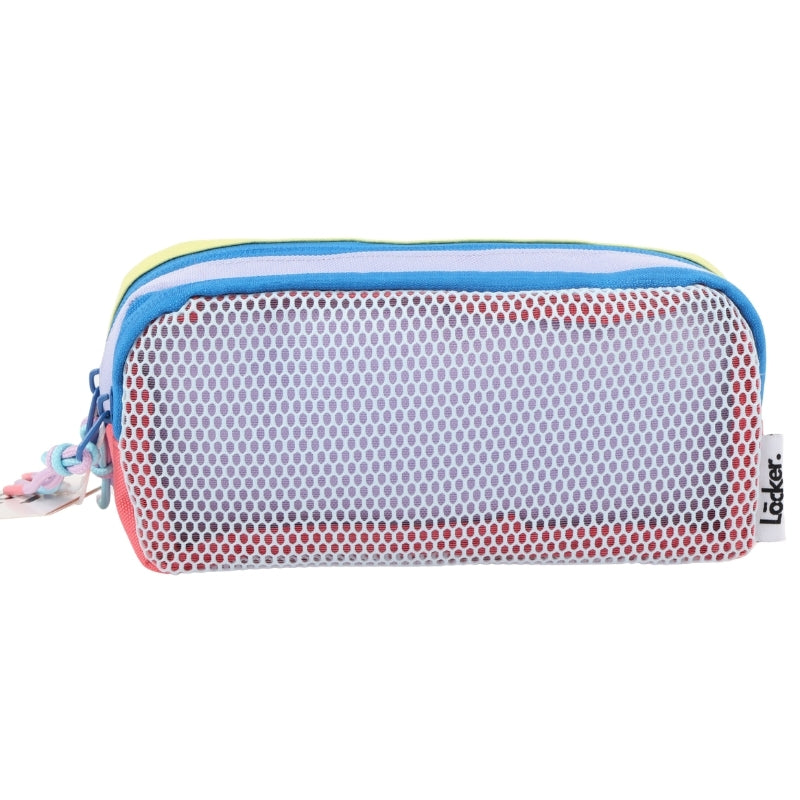 Locker POP Mesh Pencil Case – Yellow & Coral