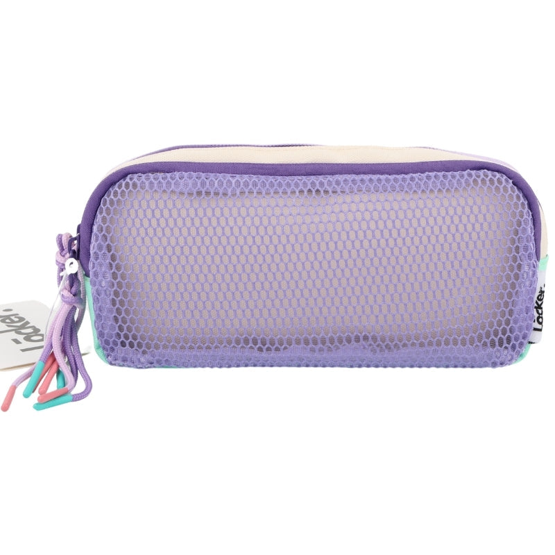 Locker POP Mesh Pencil Case – Lavender & Mint