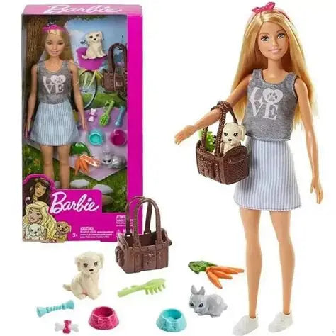 Barbie Loves Pets Doll with Puppy