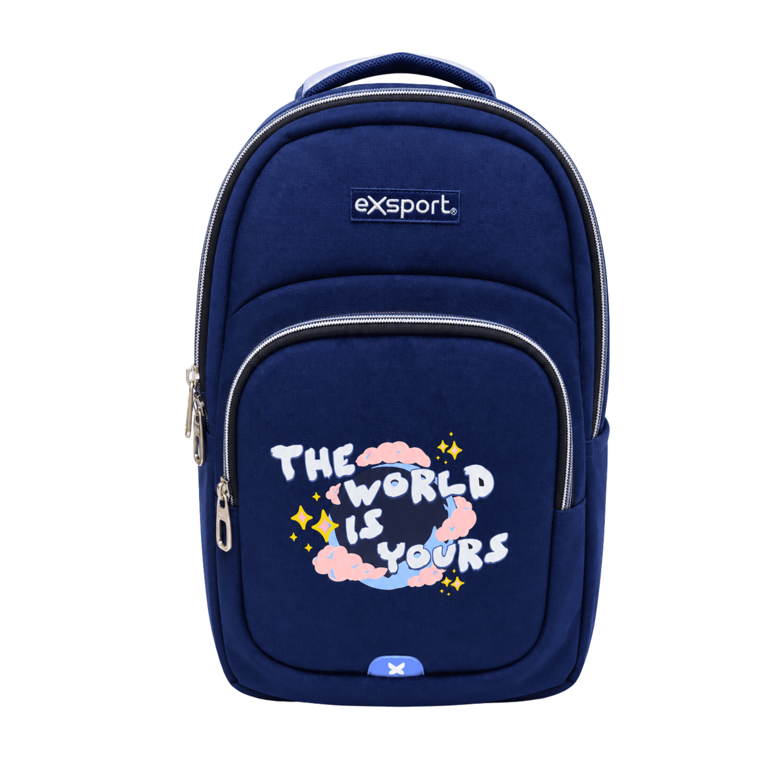 EXSPORT Backpack Slogan Multiple Comp. The World / 2627101