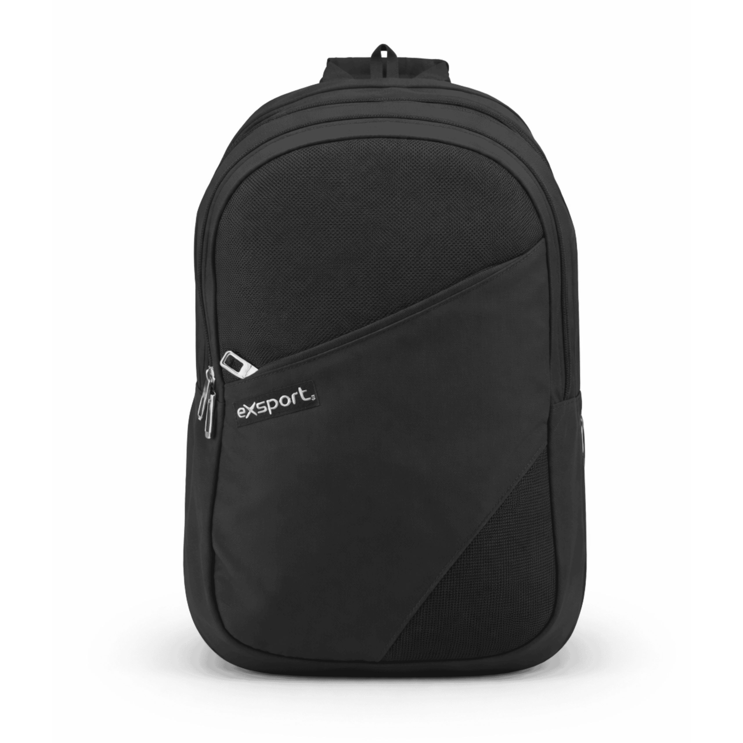 EXSPORT Backpack Plain 2IN1 Multiple Comp. Black / 2627511