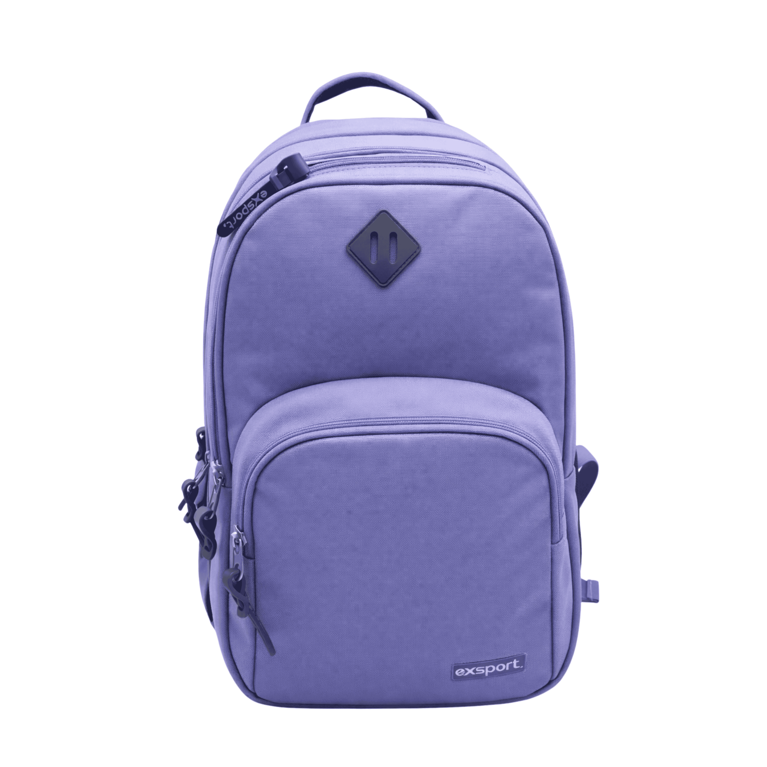 EXSPORT Backpack Plain W/Patch Multiple Comp. Purple / 2627550