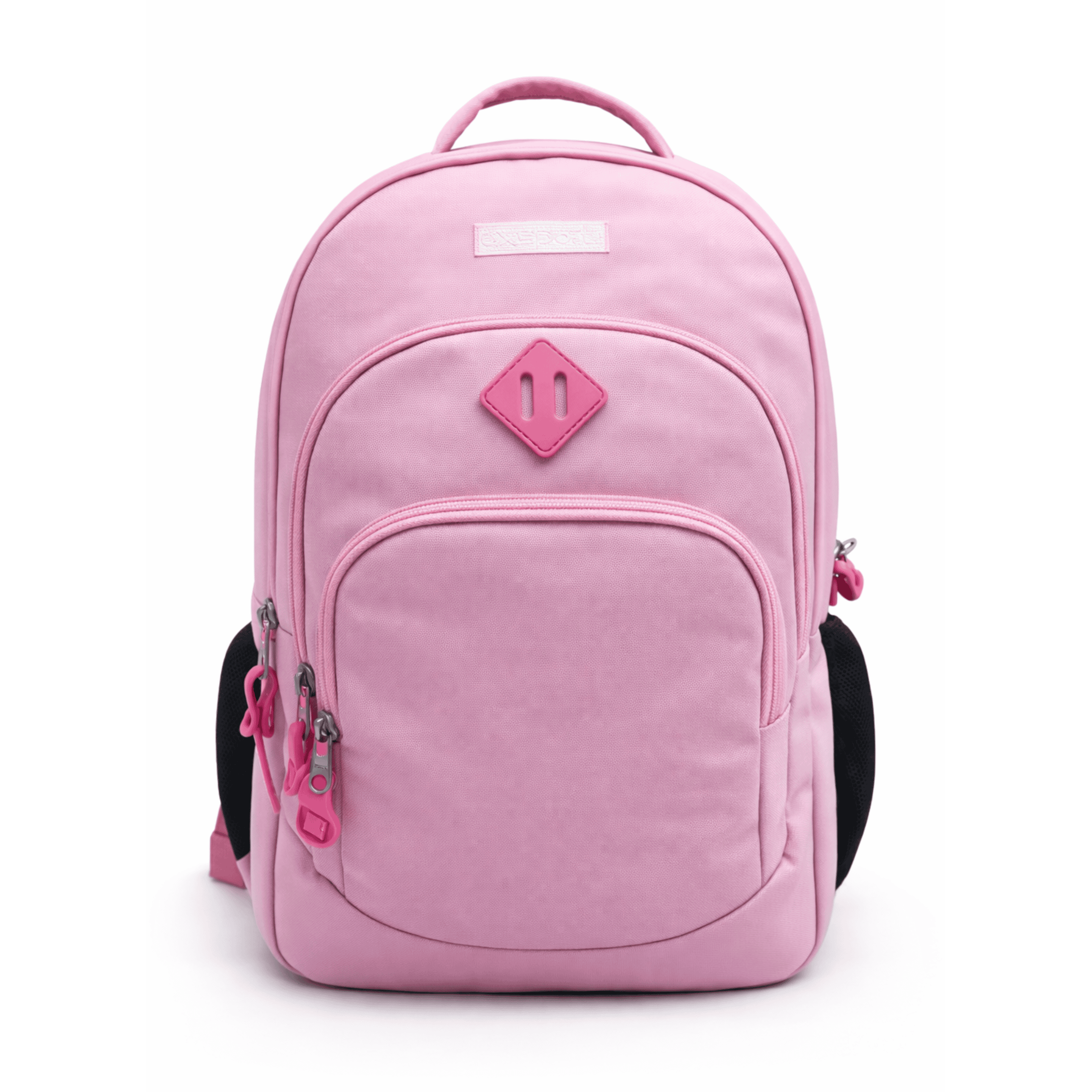 EXSPORT Backpack Plain W/Patch Multiple Comp. Pink / 2627551
