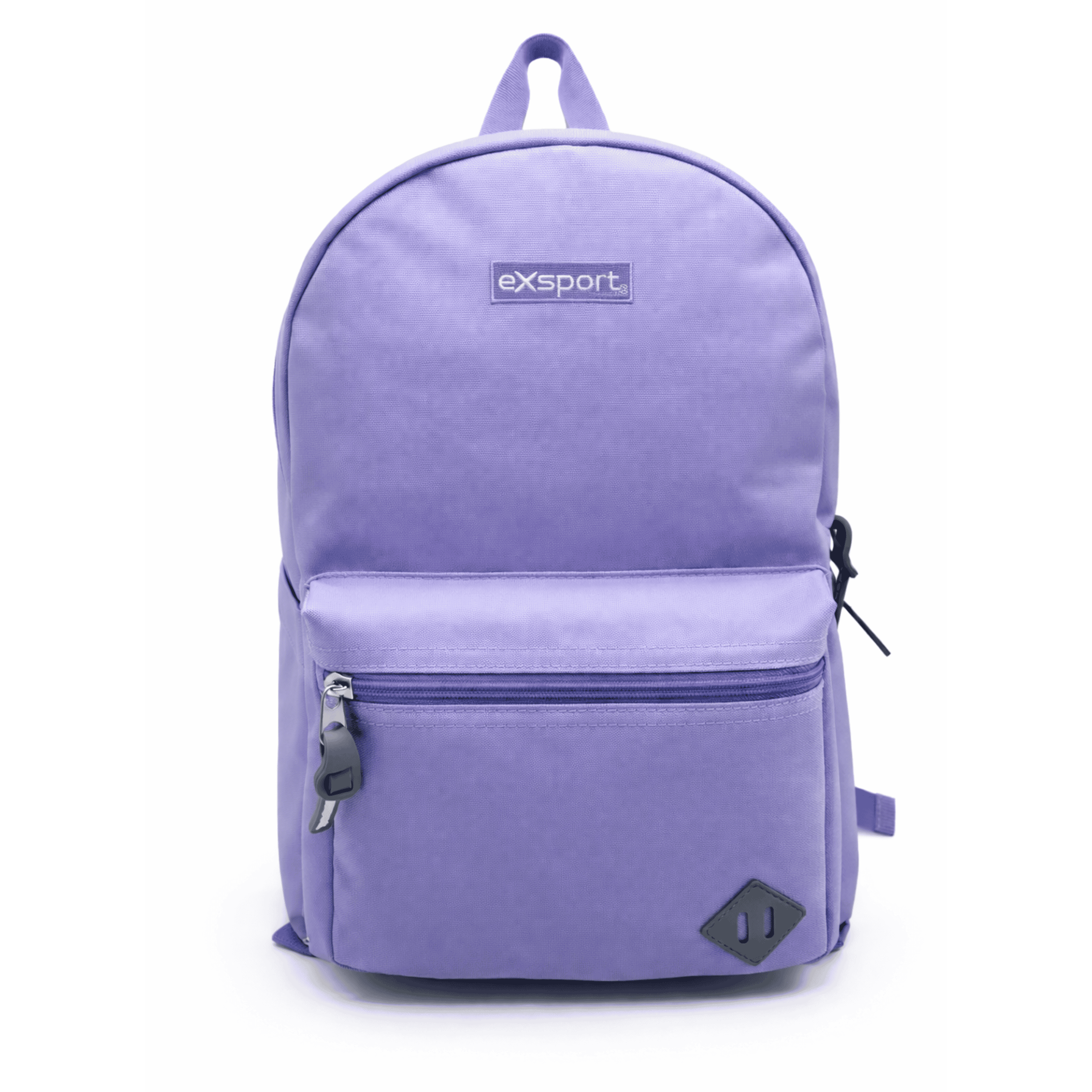 EXSPORT Backpack Plain W/Rubber Patch 1 Comp. Purple / 2627552