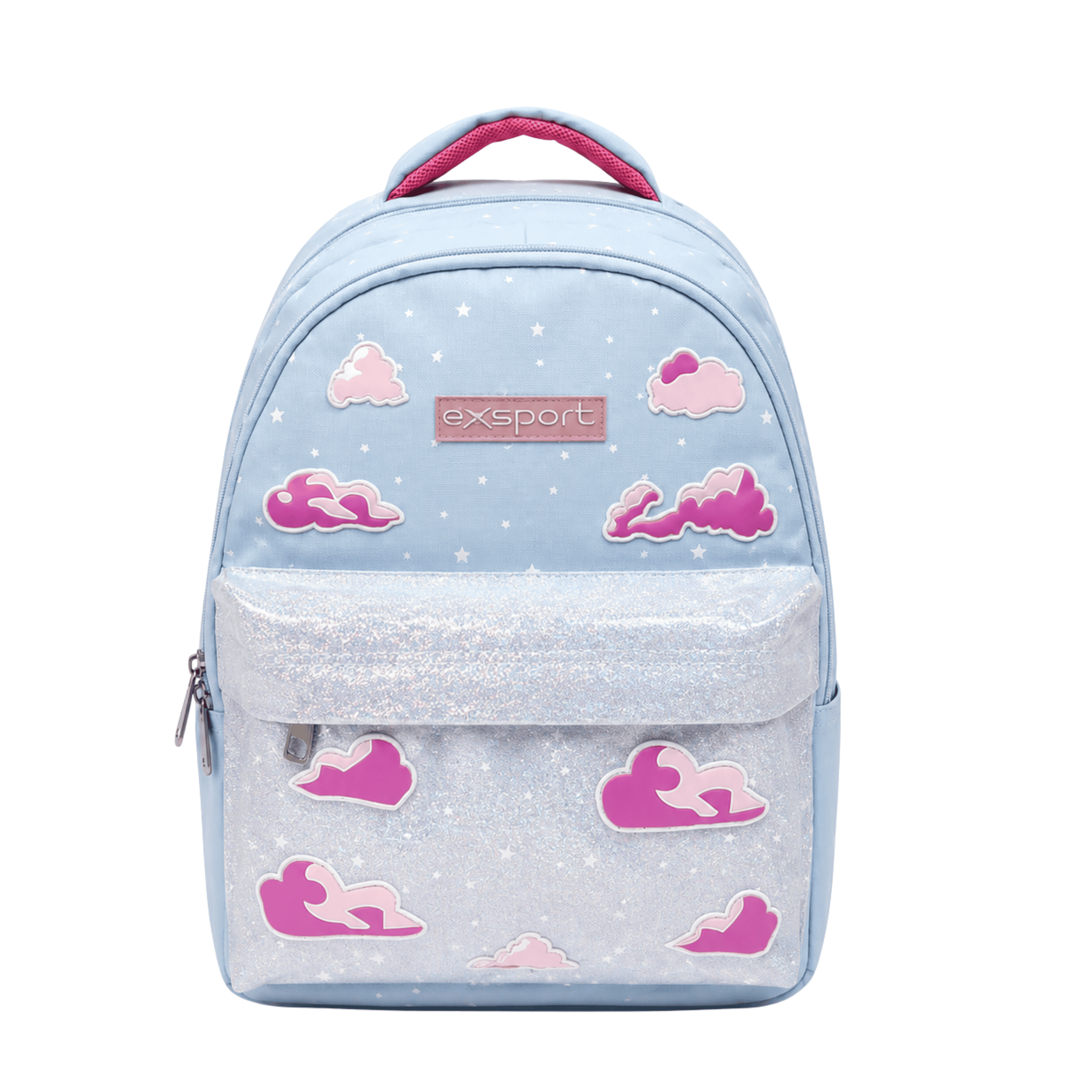 EXSPORT Backpack Blended Girls Shiny Blue Clouds / 2627569