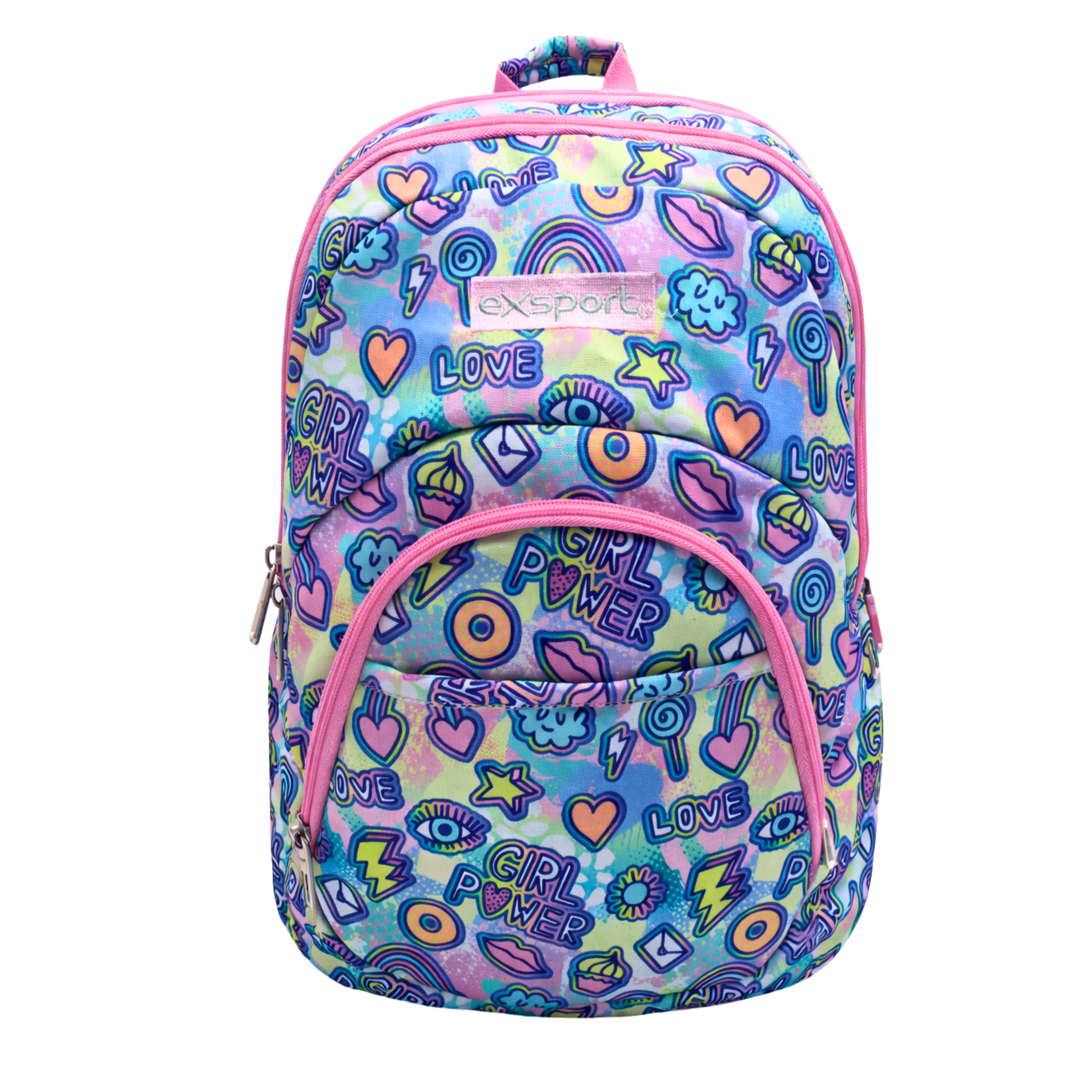 EXSPORT Backpack Printed Multiple Comp. Girl Power / 2627901