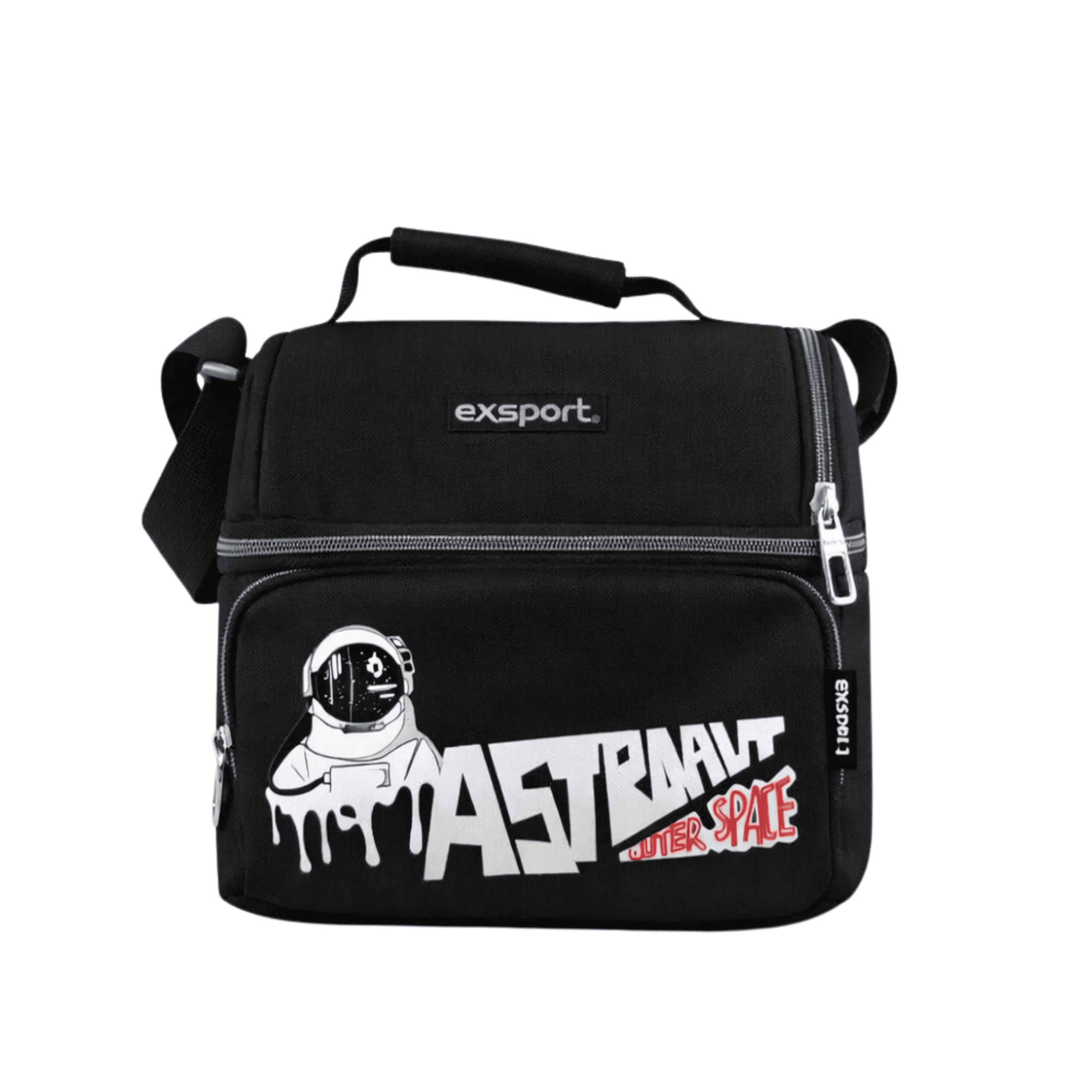 EXSPORT Lunch Bag Slogan Thermal Top Op. + Front Pocket Astronaut / 2627105
