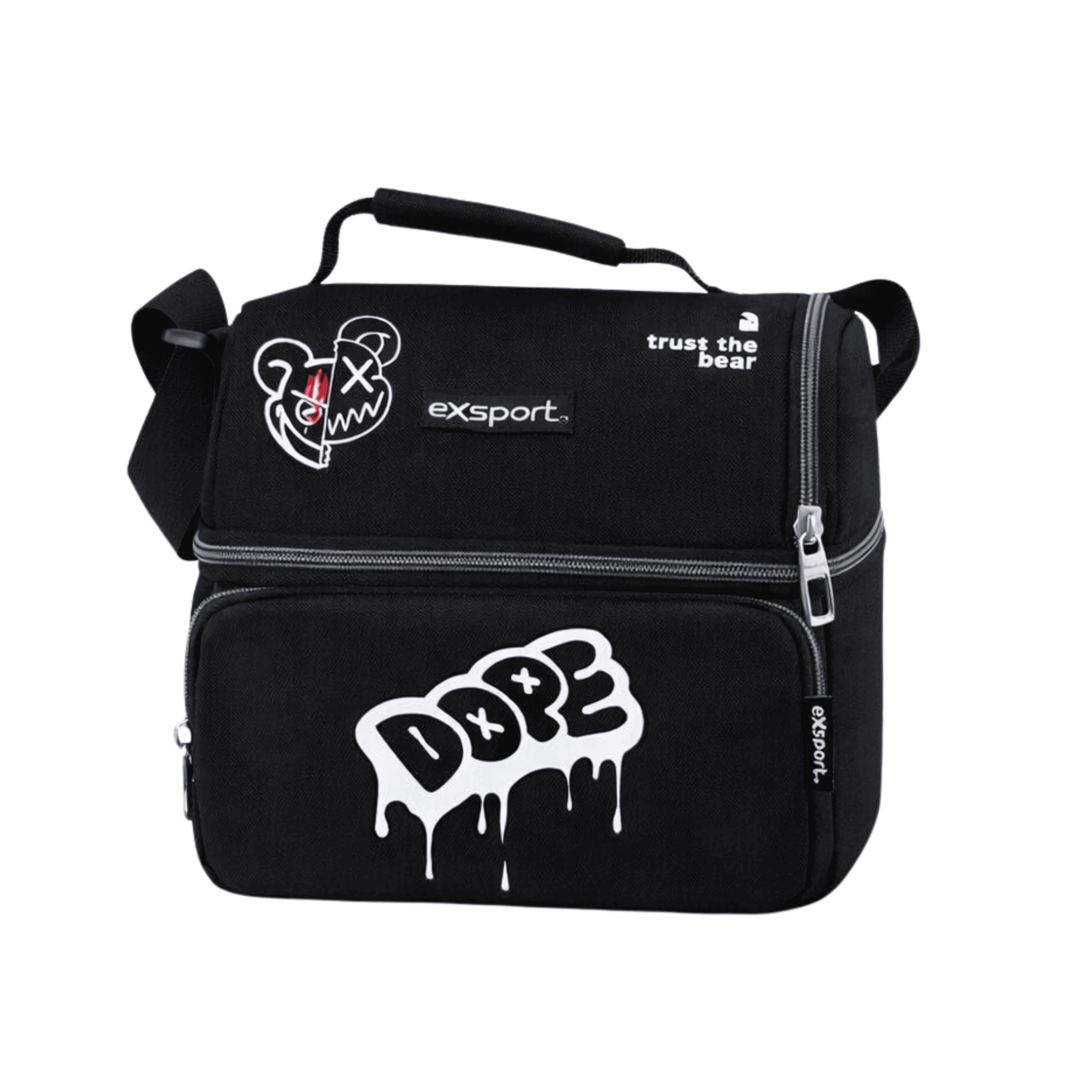 EXSPORT Lunch Bag Slogan Thermal Top Op. + Front Pocket Dope / 2627105