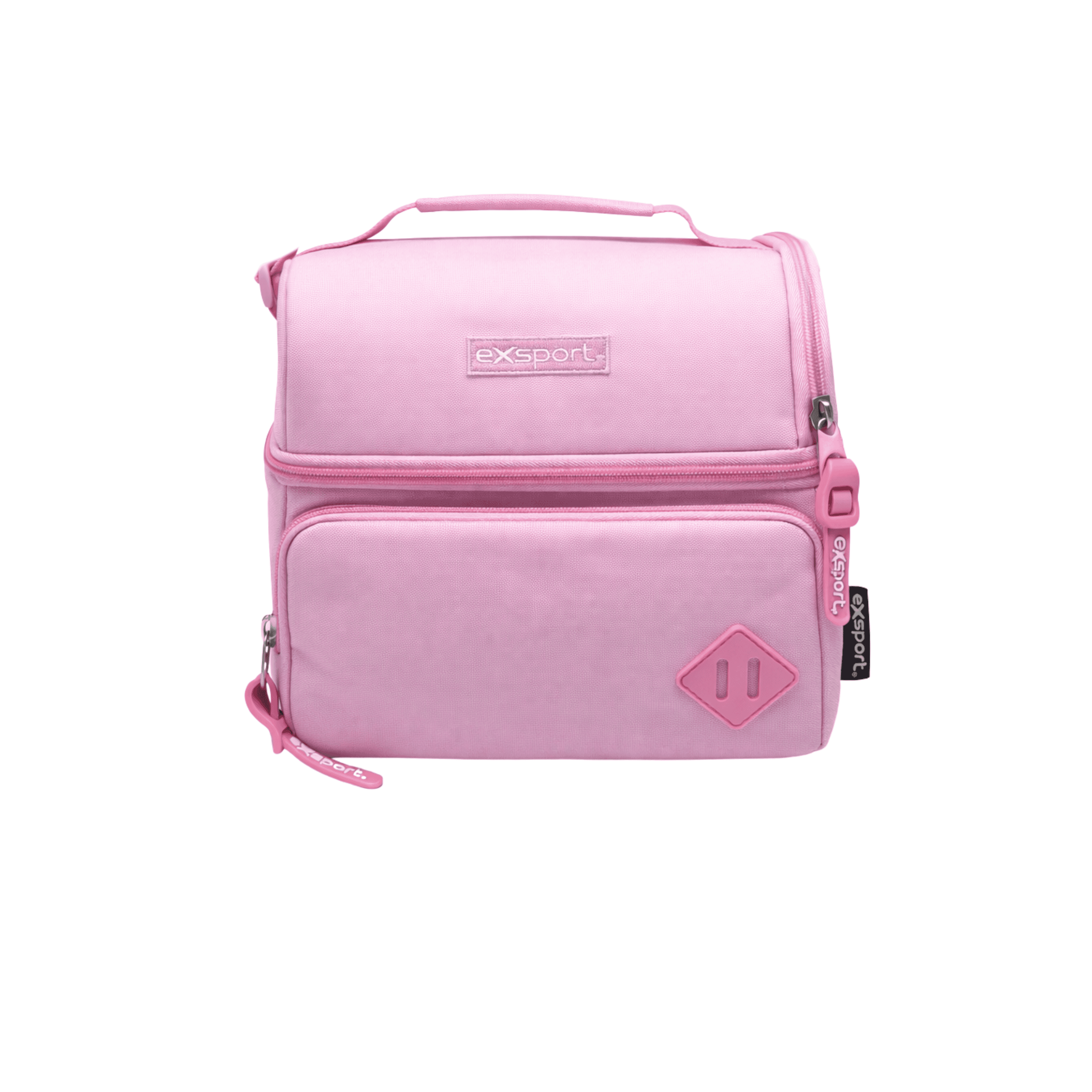 EXSPORT Lunch Bag Plain W/Rubber Patch Pink / 2627553