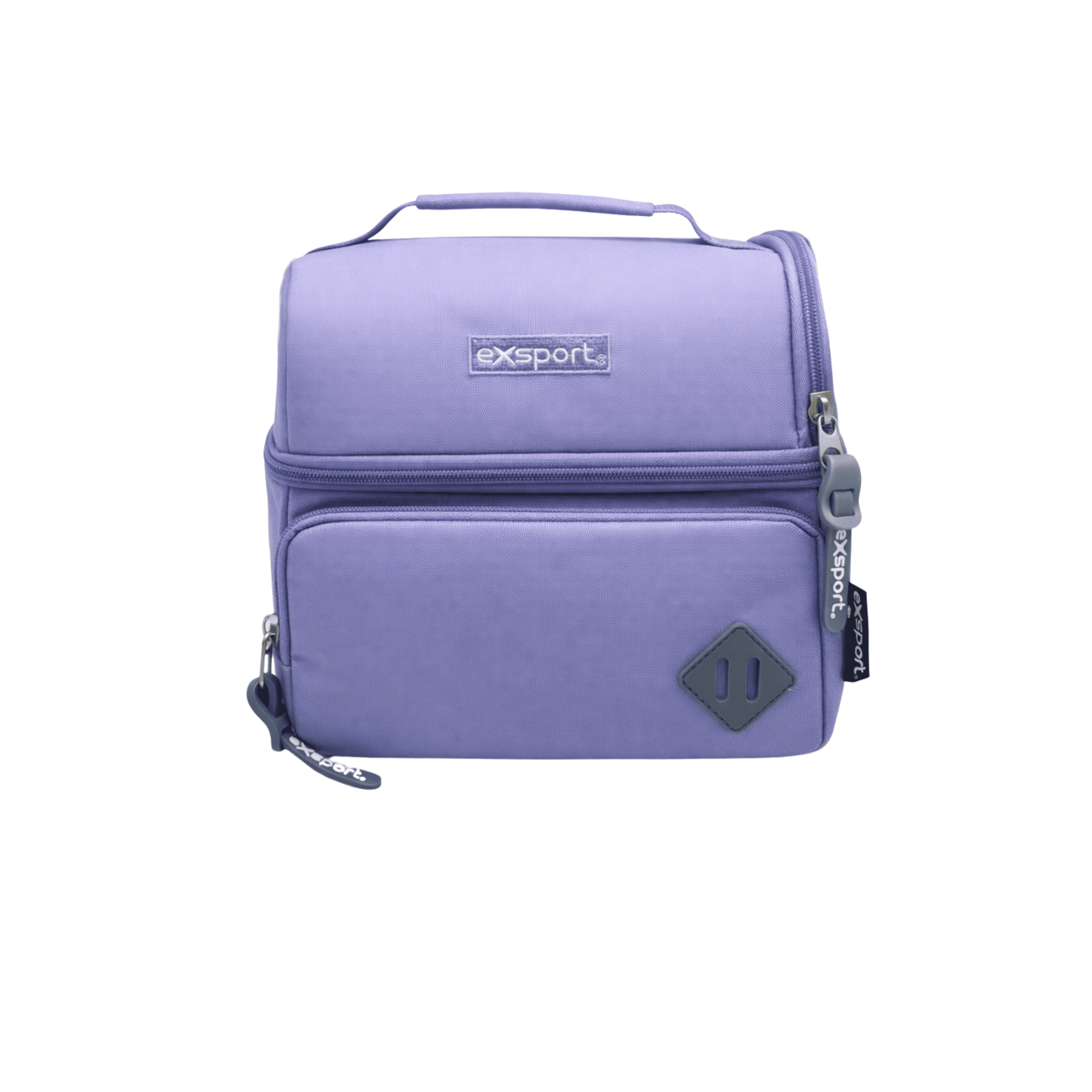 EXSPORT Lunch Bag Plain W/Rubber Patch Purple / 2627553
