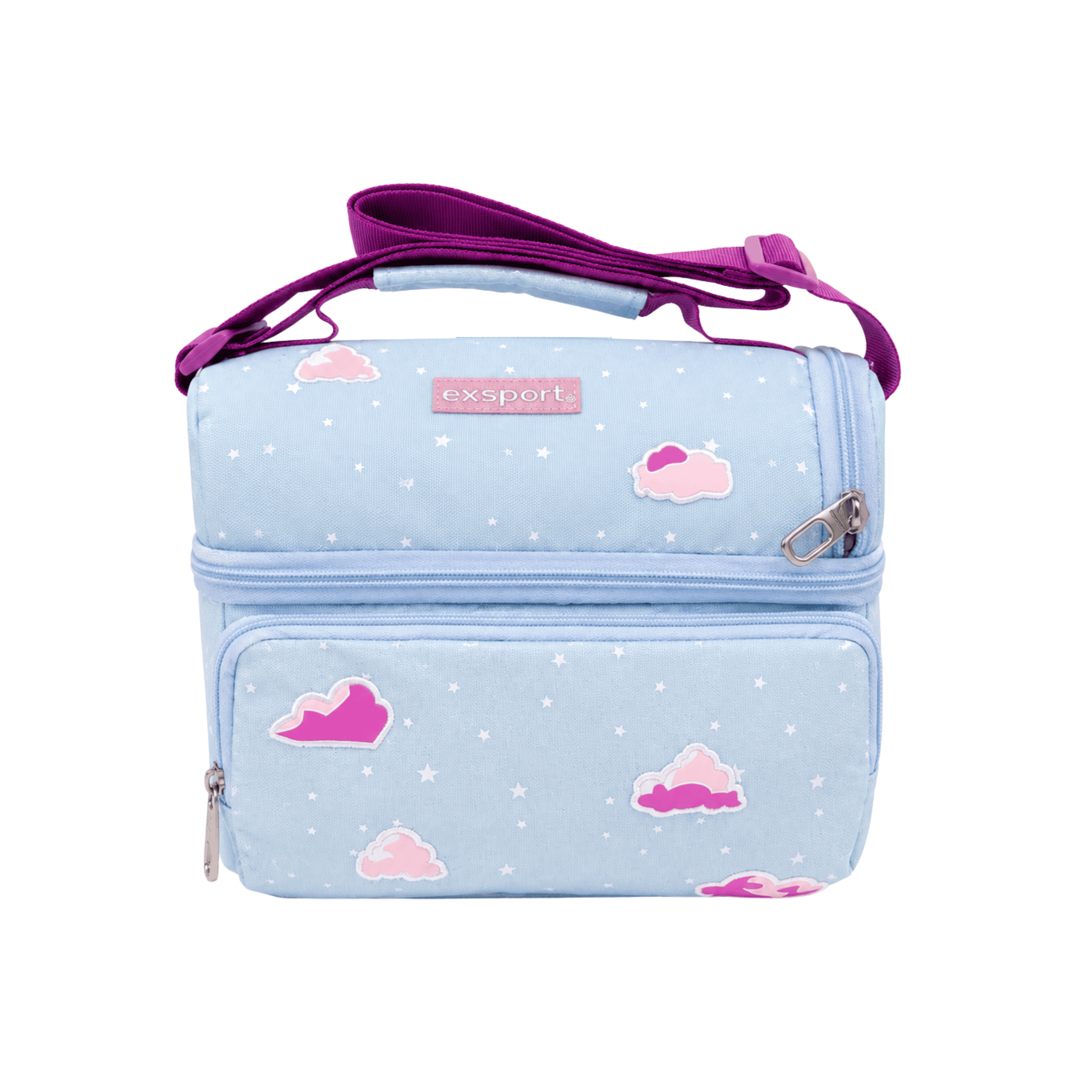 EXSPORT Lunch Bag Blended Girls Shiny Blue Clouds / 2627570