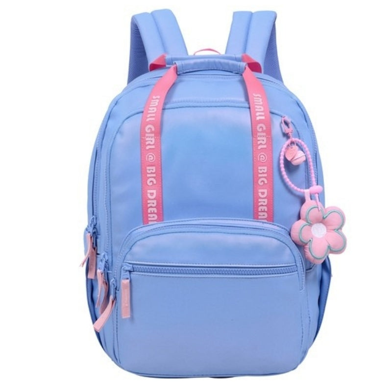 Smart Big Dream Small Girl Backpack - Blue/Pink