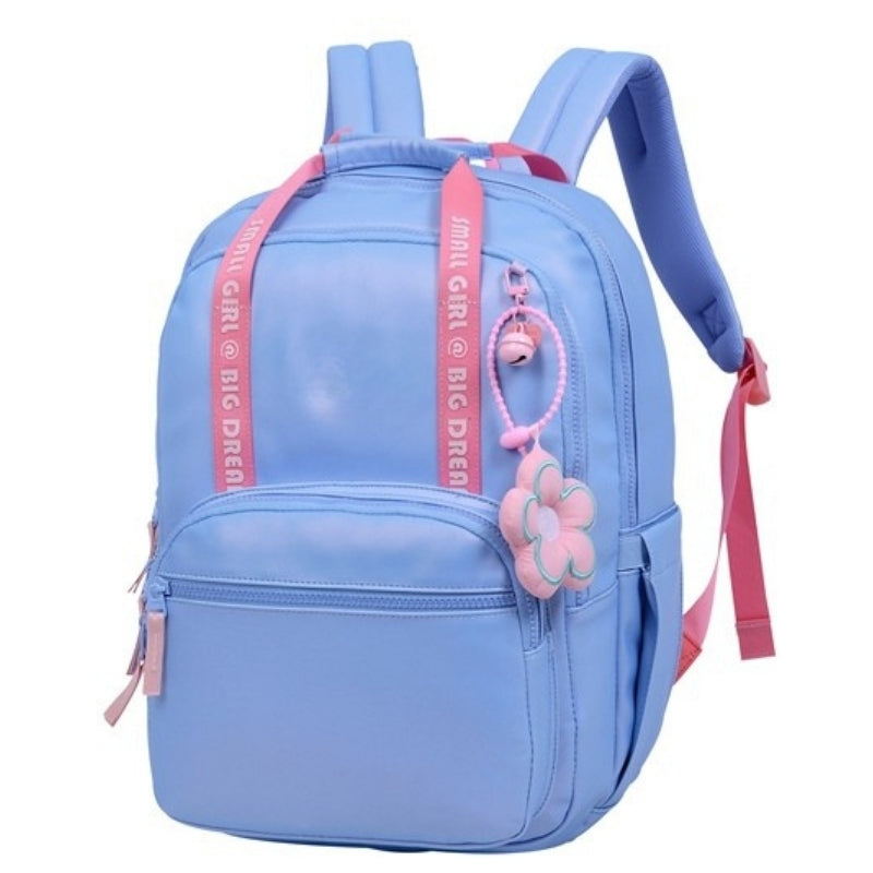 Smart Big Dream Small Girl Backpack - Blue/Pink