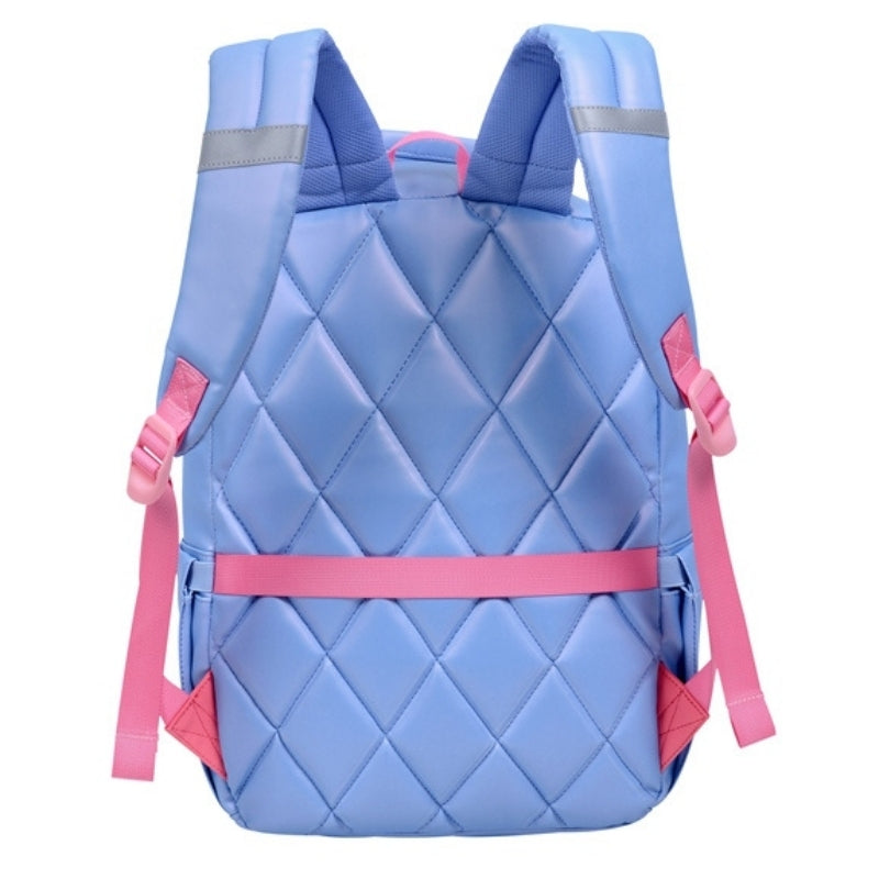 Smart Big Dream Small Girl Backpack - Blue/Pink