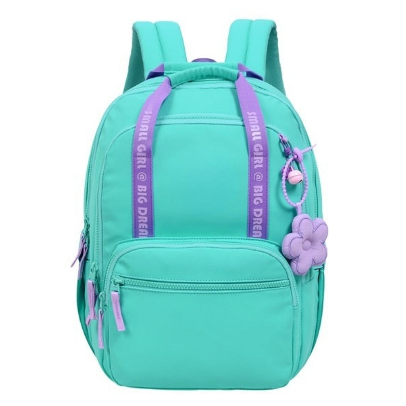 Smart Big Dream Small Girl Backpack - Green/Purple