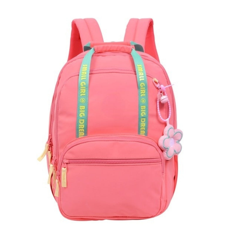Smart Big Dream Small Girl Backpack - Pink/Green