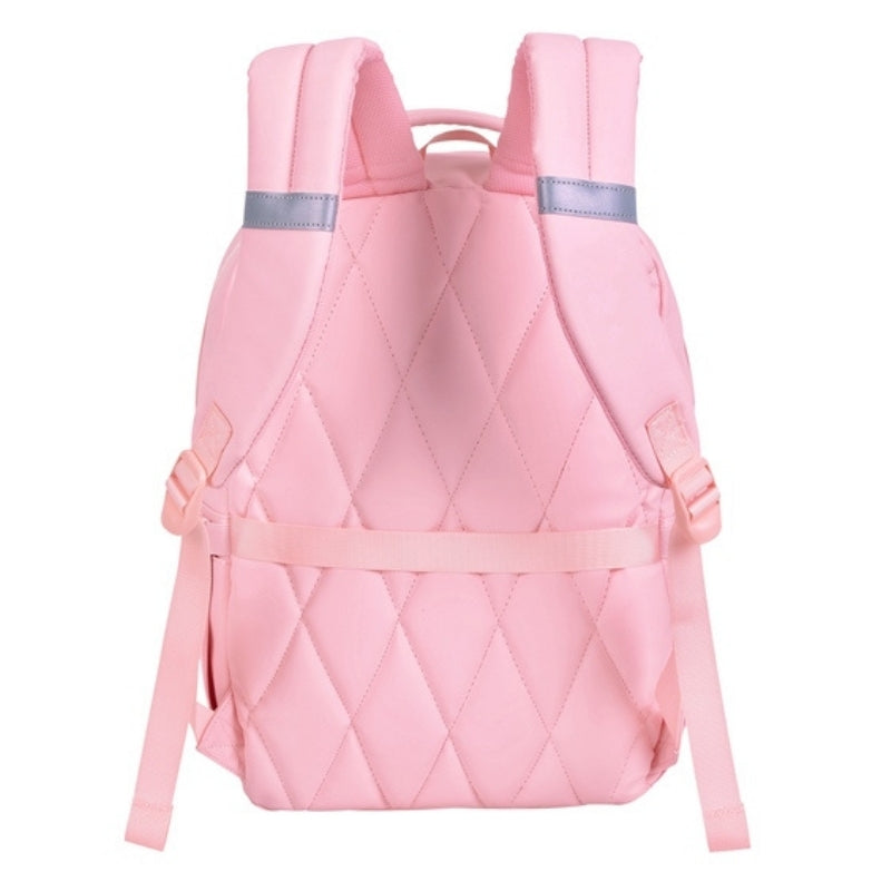 Smart Big Dream Small Girl Backpack - Light Pink with Charms
