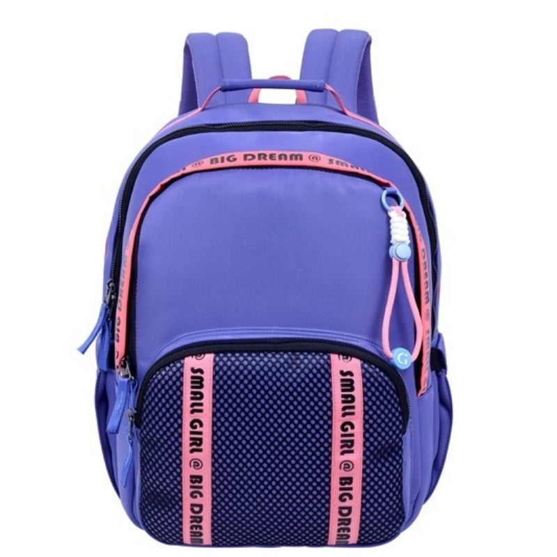 Smart Big Dream Small Girl Backpack - Purple Mesh