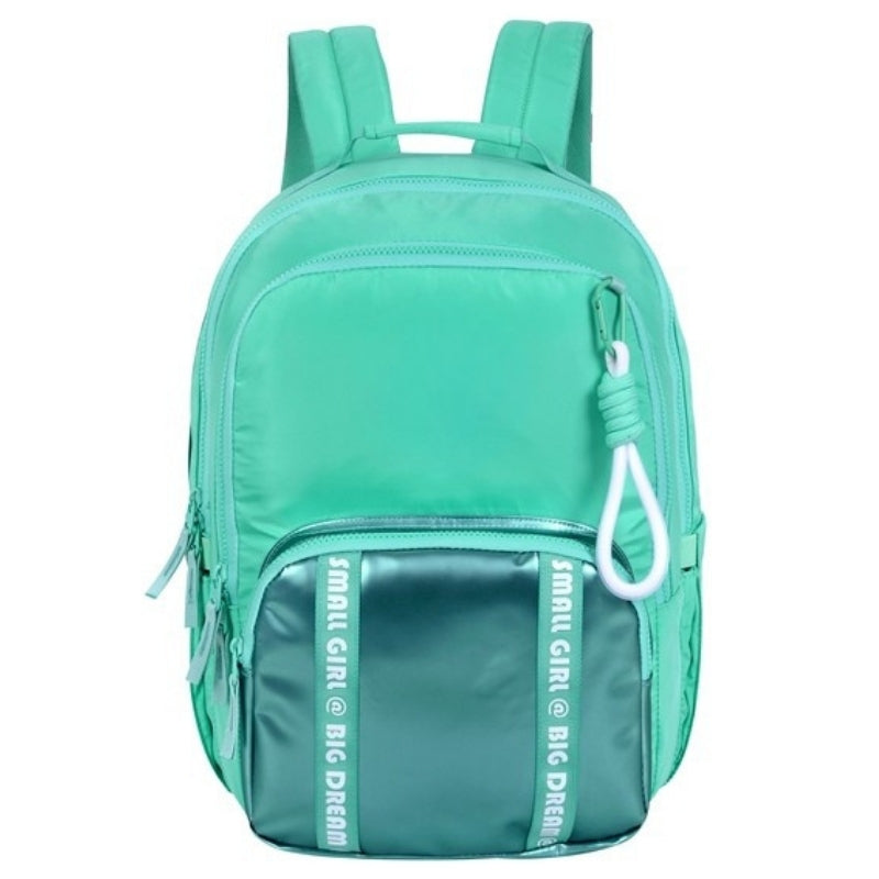 Smart Big Dream Small Girl Backpack - Green Metallic