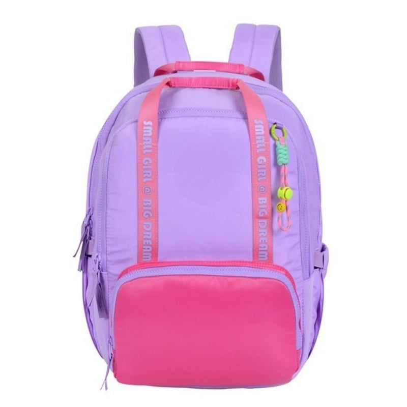 Smart Big Dream Small Girl Backpack - Purple/Fuchsia
