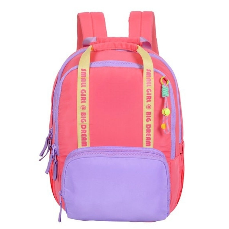 Smart Big Dream Small Girl Backpack - Pink/Lilac