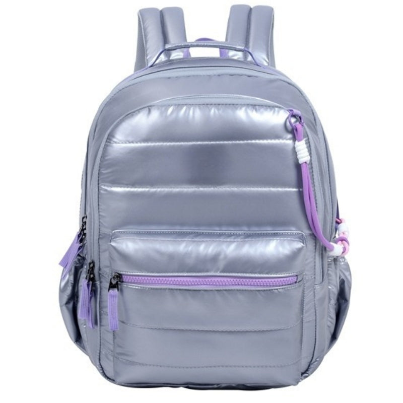 Smart Metallic Backpack - Silver