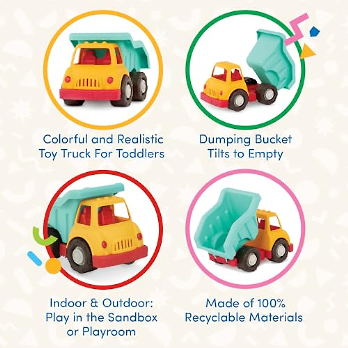 Battat Dump Truck Toy for Toddlers - Fun & Durable