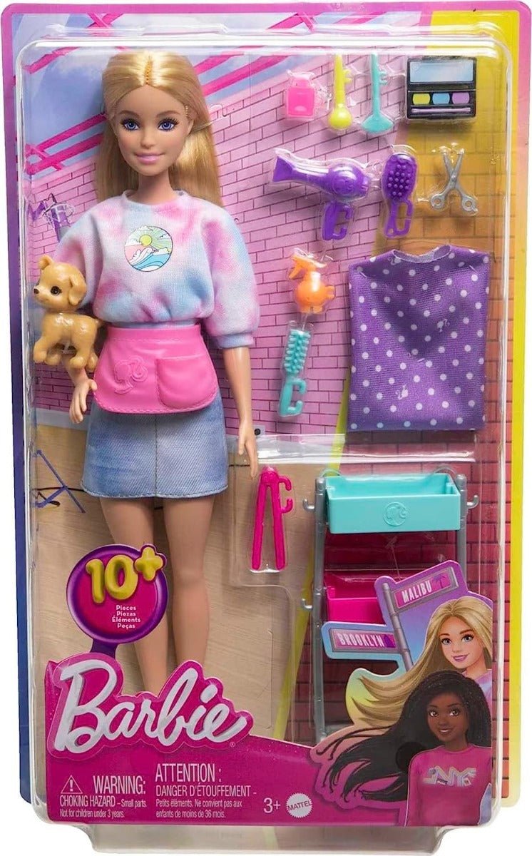 Barbie Malibu Stylist Doll Playset HNK95