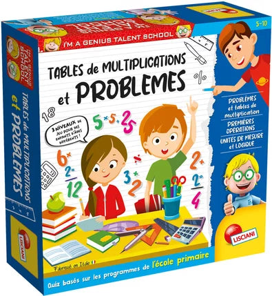 I'M A GENIUS TALENT SCHOOL - TABLE DE MULTIPLICATIONS ET PROBLEMES