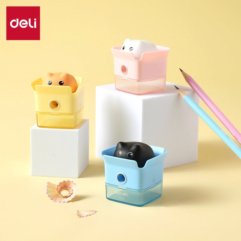 Deli Pencil Sharpener BL-PK-YE