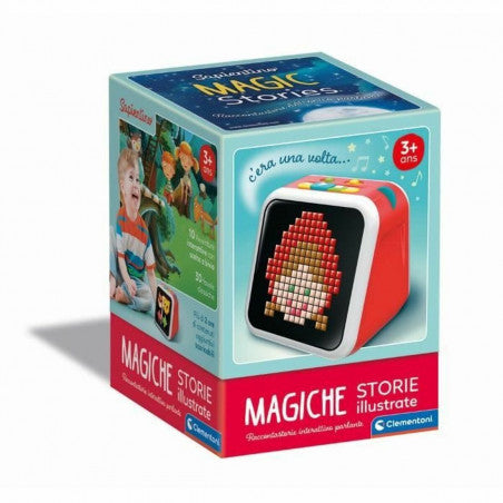 Box of Clementoni Magic Stories toy with colorful design and text