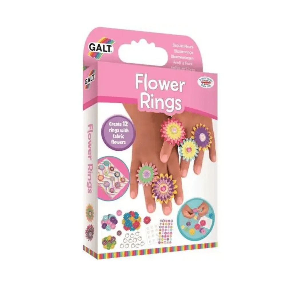 Galt Flower Rings packaging on a white background