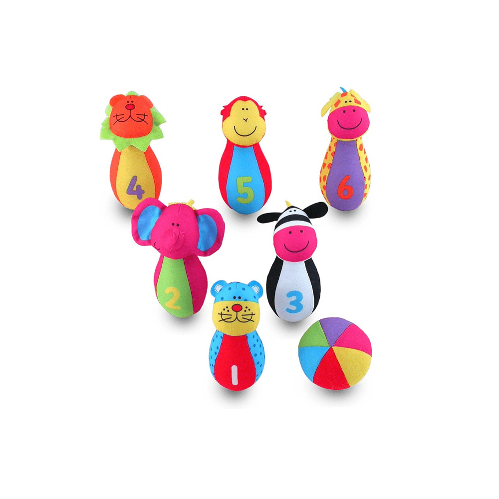 Jungle Pals Skittles Bowling Game