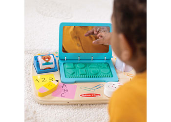 Melissa & Doug - Wooden Work & Play Desktop